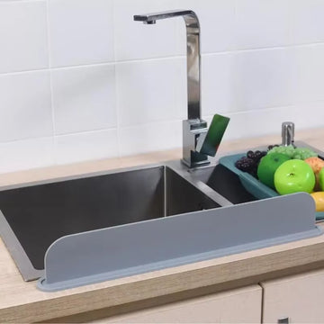 Silicone Sink Splash Guard – 14 Inch| Splash proof Countertop Water Barrier With suction(RANDOM COLOUR).